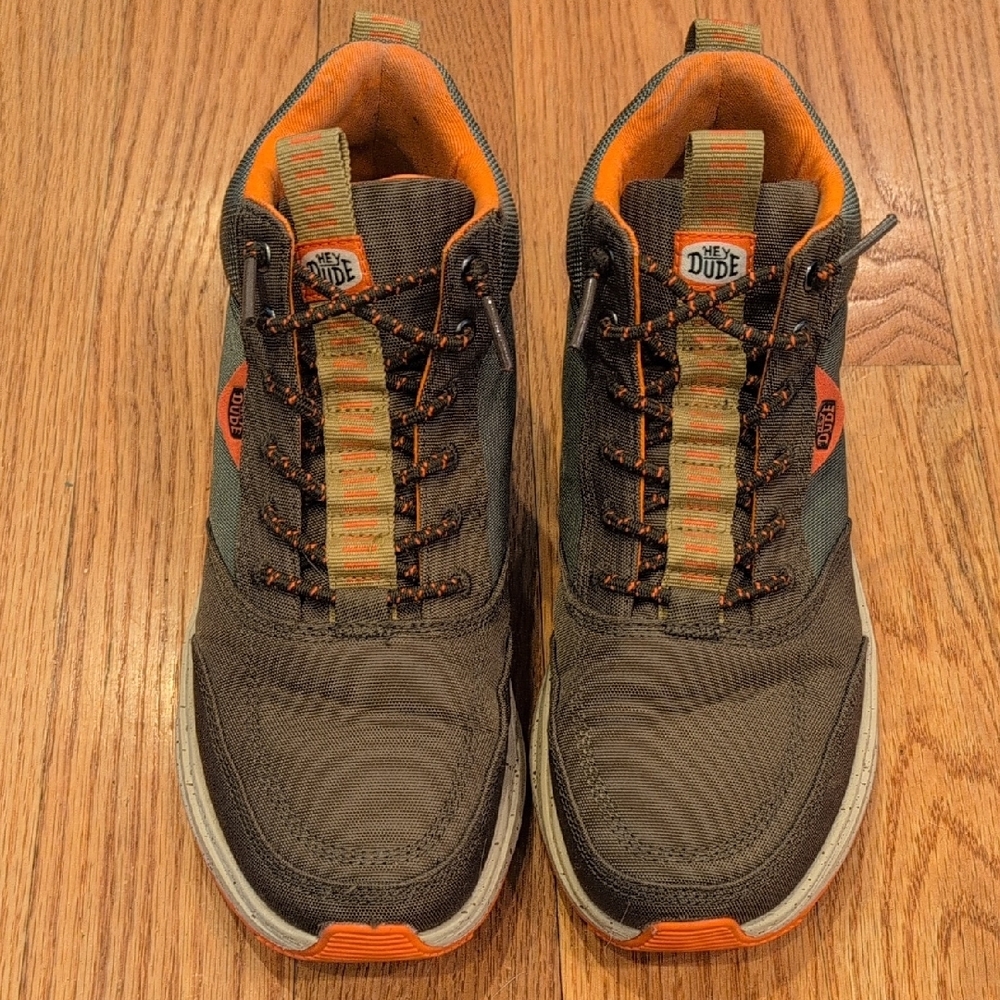 Hey Dude Men's Tahoe Nylon Dusty Green/Multi Color Size 8 - Picture 2 of 6